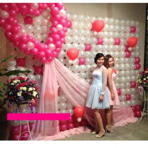 Backdrop Tường Bong Bóng Đơn Giản Giá Rẻ