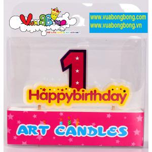 Nến Sinh Nhật Số 1 (2,3,4,5,6,7,8,9) Happy birthday màu đỏ