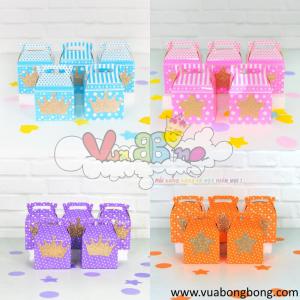 Hộp quà cảm ơn tông màu dạ quang đính KIM TUYẾN