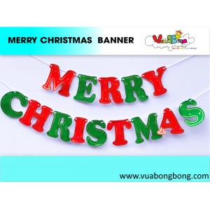Banner giấy ép kim Merry Christmas mẫu 1