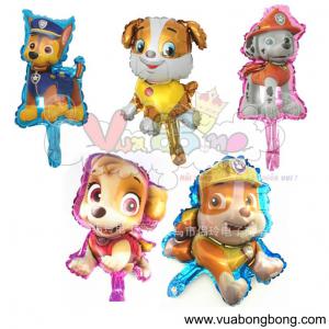 Bong bóng chó hoạt hình size mini nilon nhôm kiếng bạc