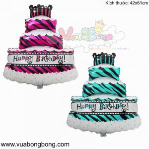 Bong bóng bánh kem 3 tầng size trung