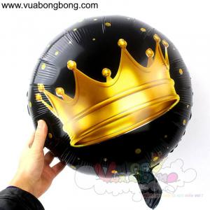 Bong bóng tròn in vương miệng vàng