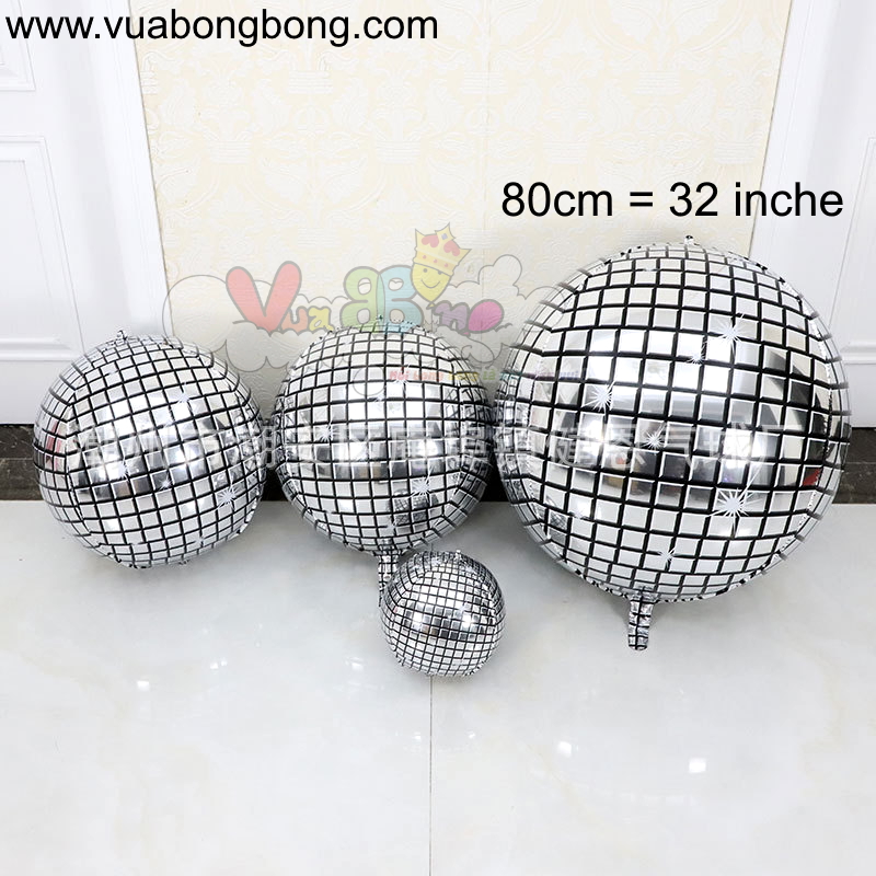 Bán bóng bay tròn quả cầu trái châu disco 32 inche 80cm vũ trường trang ...