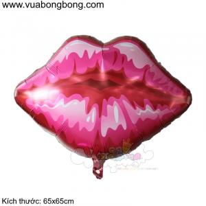 Bong bóng cái môi đỏ tô son