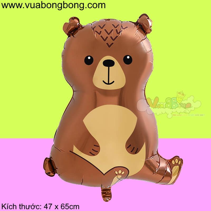 Bán bong bóng bay con gấu nâu rừng trang trí sinh nhật Vua bong bóng shop.