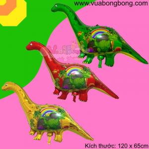 Bong bóng khủng long cổ dài M1 nhôm kiếng bạc