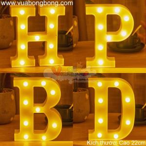 Đèn Led Chữ Cái HPBD (HAPPY BIRTHDAY)