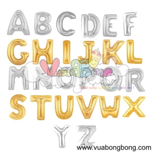 Bong bóng chữ vàng gold 32 inch 80cm