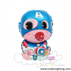 Bong bóng baby caption nylon nhôm kiến bạc