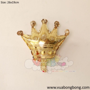 Bong bóng vương miệng vàng gold mini nilon nhôm kiếng bạc