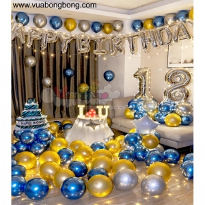 Combo set bong bóng trang trí sinh nhật người lớn mẫu 6
