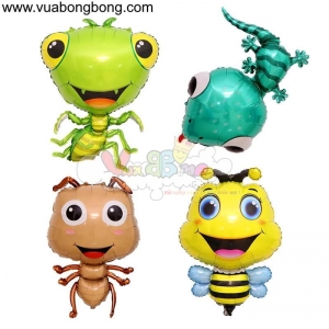 Set 4 bong bóng (Ong vàng, kiến nâu, bọ ngựa, thằn lằn)