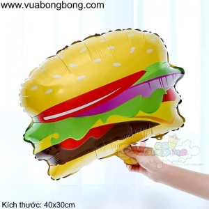 Bong bóng bánh Hamburger nilon nhôm kính bạc