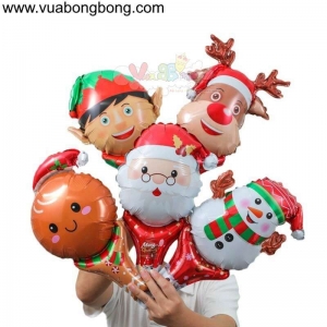 Bong bóng noel giáng sinh tay cầm ngắn