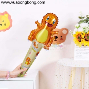 Bong bóng Charizard Pokemon thanh cây gậy tay cầm dài