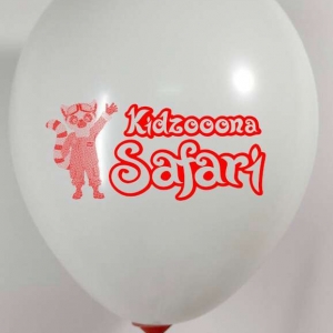 Bong bóng in logo Kidzooona SAFARI