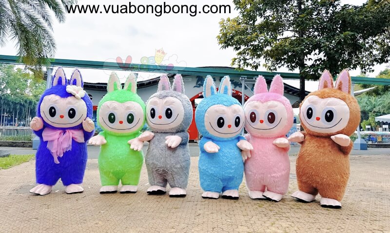 Dịch vụ mascot labubu đủ màu sắc