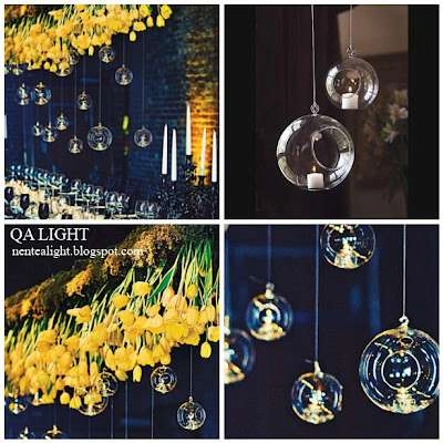 Nến tealight trang trí quán bar