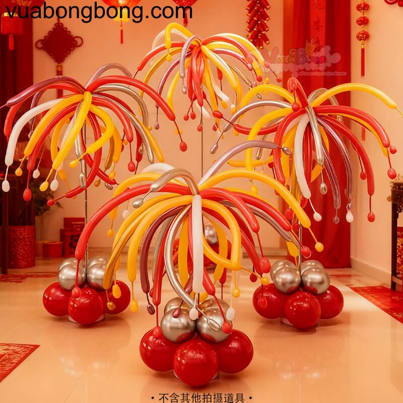 tru bong bóng pháo bông